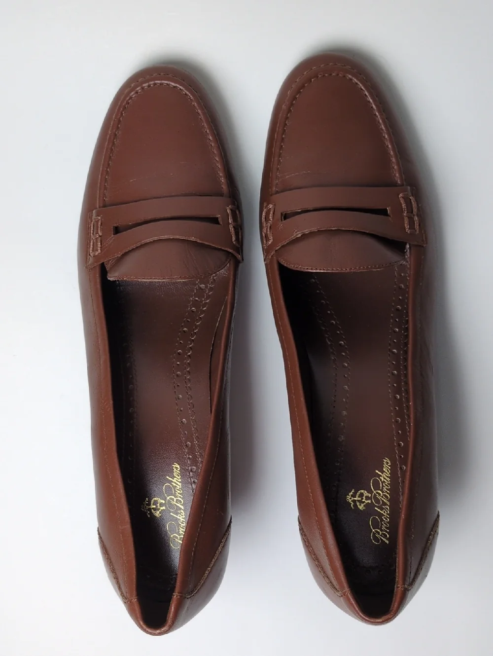 Brooks Brothers Brown Leather Block 2